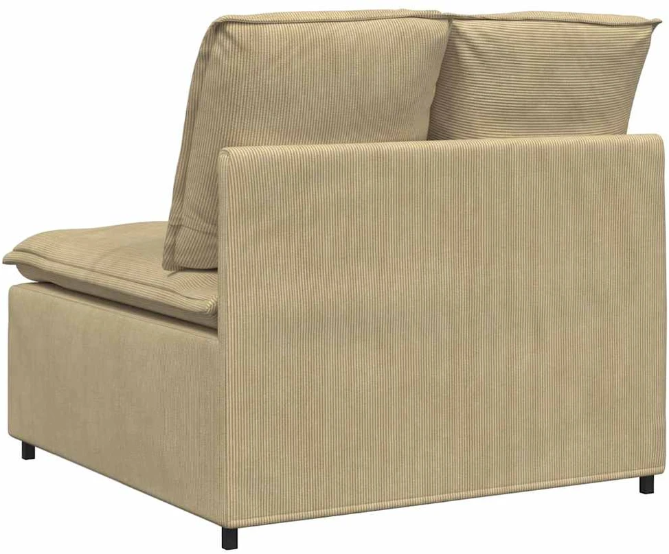 Modulinė sofa su centriniu moduliu, pilkai žalia, 100 cm