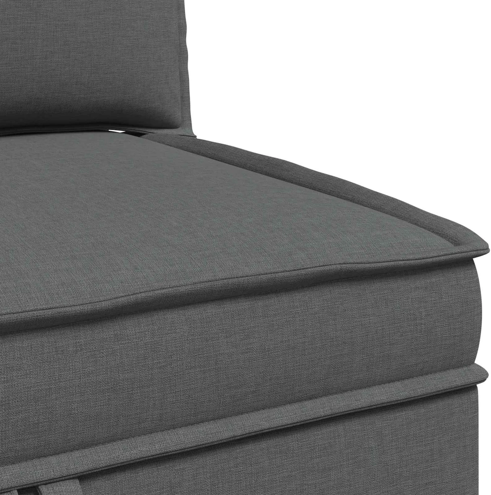 Modulinė sofa su laikymo vieta 4 vnt. Tamsiai pilka Audinys