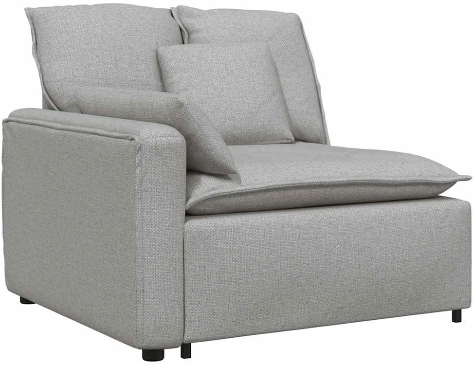 Modulinė sofa su pagalvėlėmis, debesų pilka