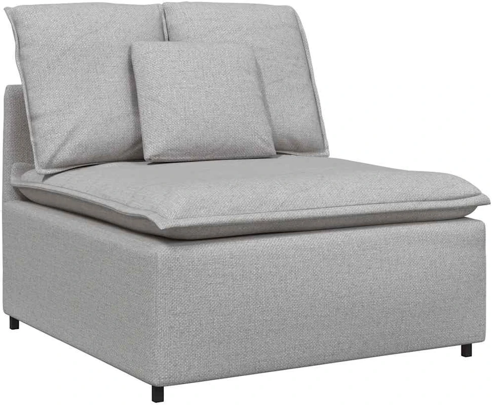 Modulinė sofa su pagalvėlėmis, debesų pilka