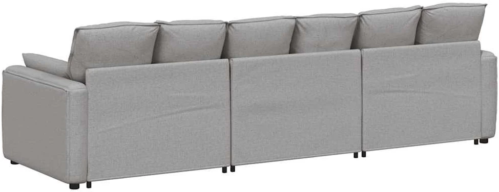Modulinė sofa su pagalvėlėmis, debesų pilka