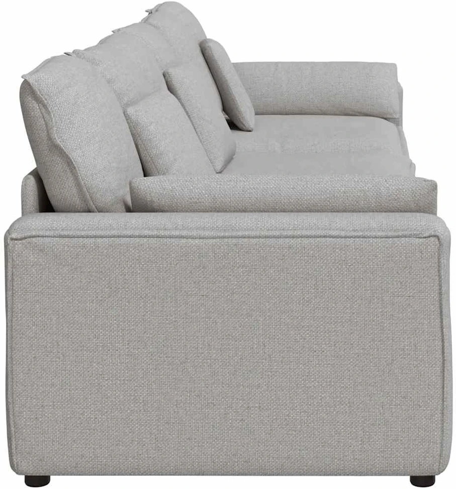 Modulinė sofa su pagalvėlėmis, debesų pilka