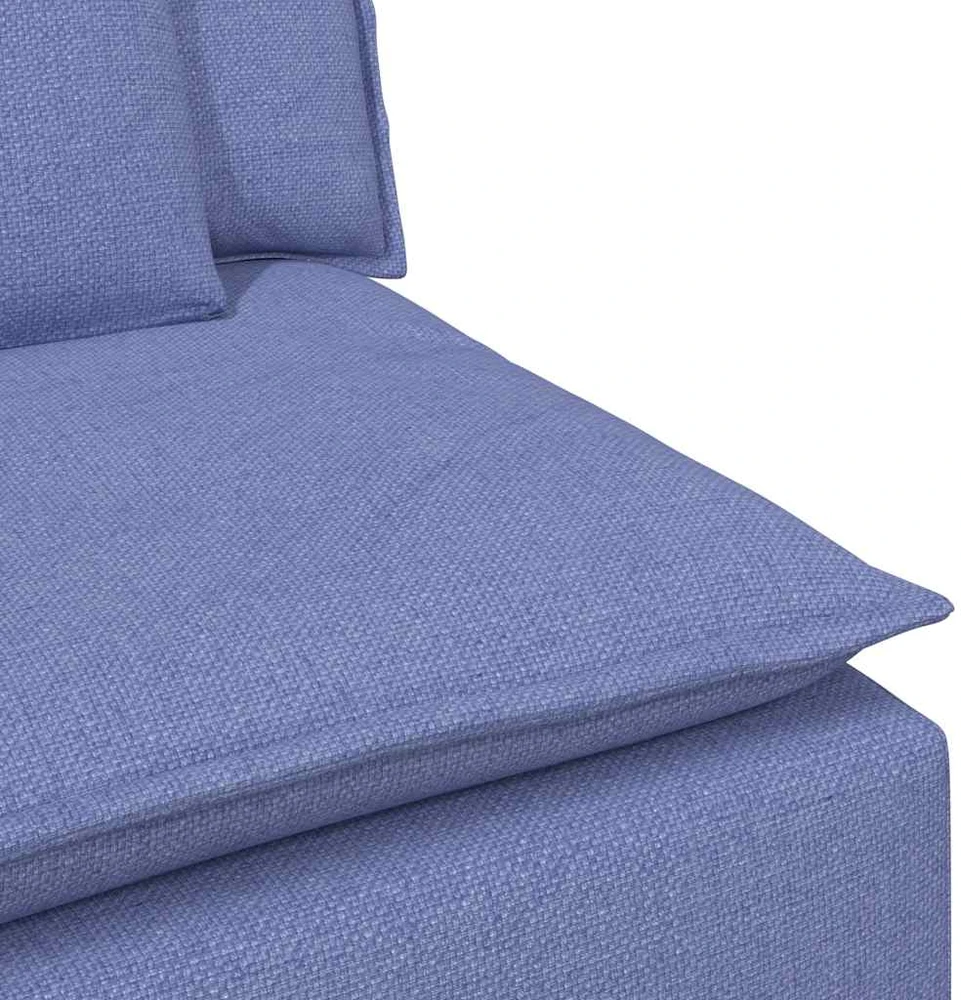 Modulinė sofa su pagalvėlėmis, džinsinės mėlynos spalvos, 100 cm