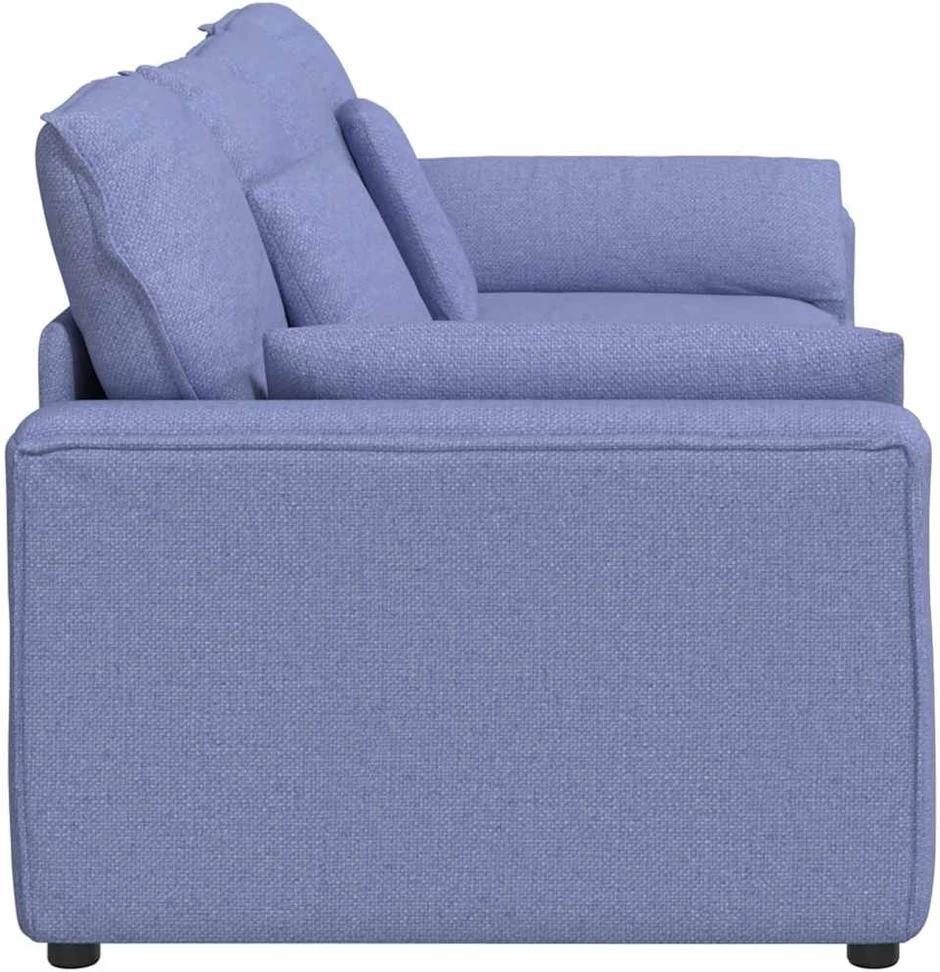 Modulinė sofa su pagalvėlėmis, džinsinės mėlynos spalvos