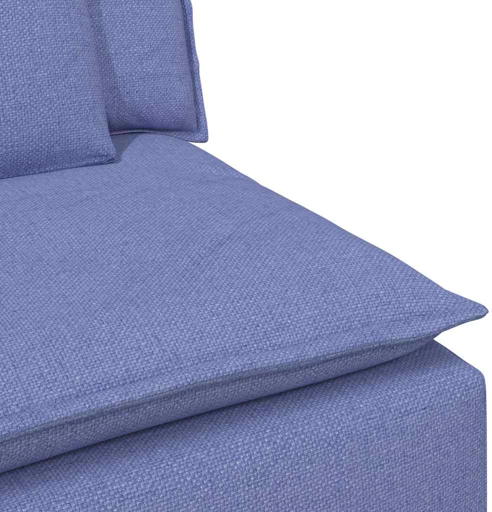 Modulinė sofa su pagalvėlėmis, džinsinės mėlynos spalvos
