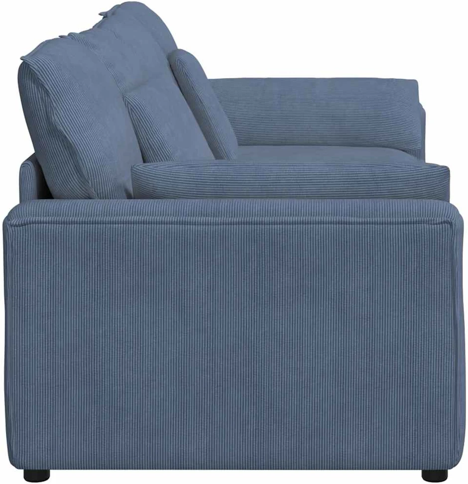 Modulinė sofa su pagalvėlėmis, mėlyna