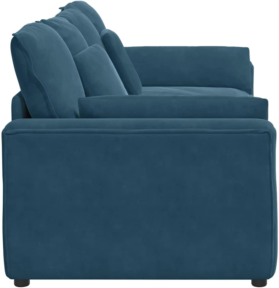 Modulinė sofa su pagalvėlėmis, mėlyna
