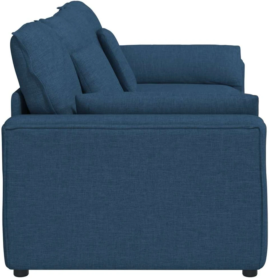 Modulinė sofa su pagalvėlėmis, mėlyna