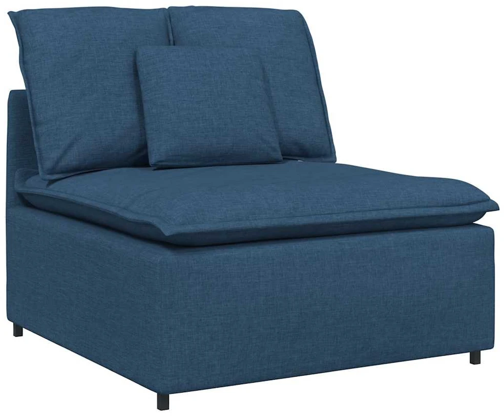 Modulinė sofa su pagalvėlėmis, mėlyna
