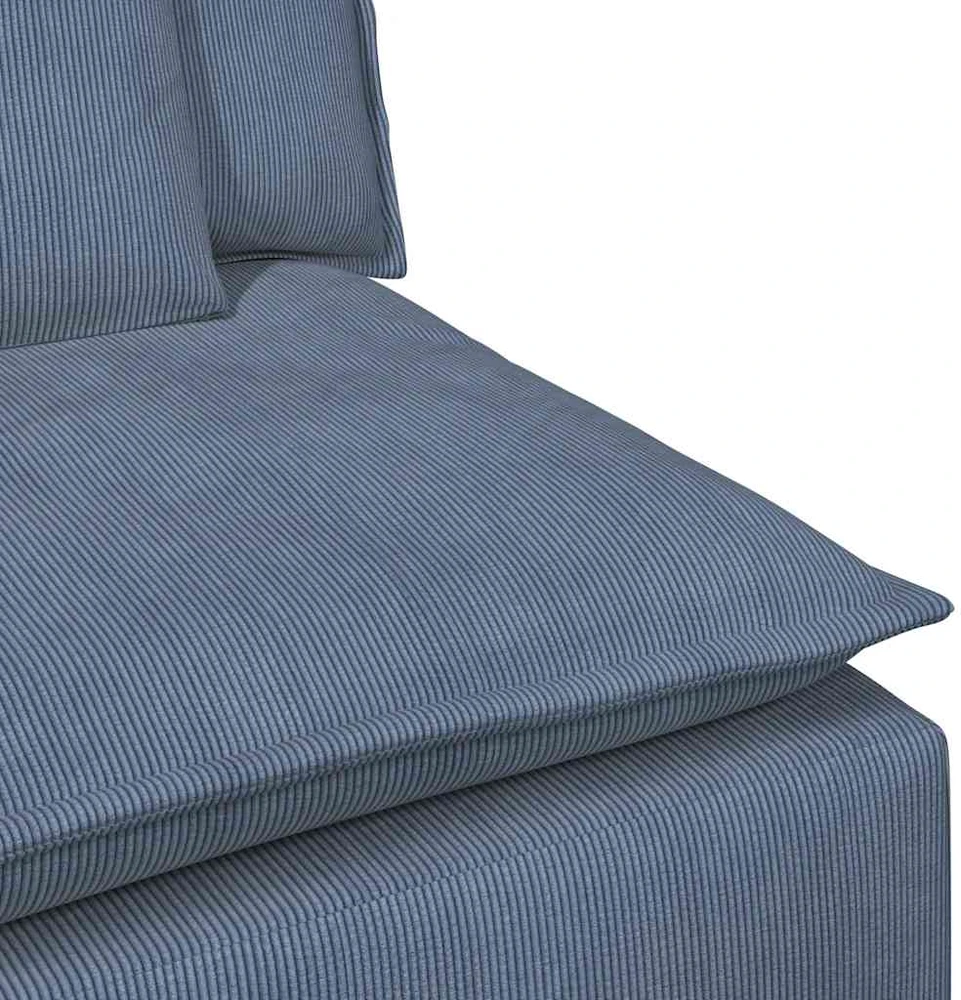 Modulinė sofa su pagalvėlėmis, mėlyna