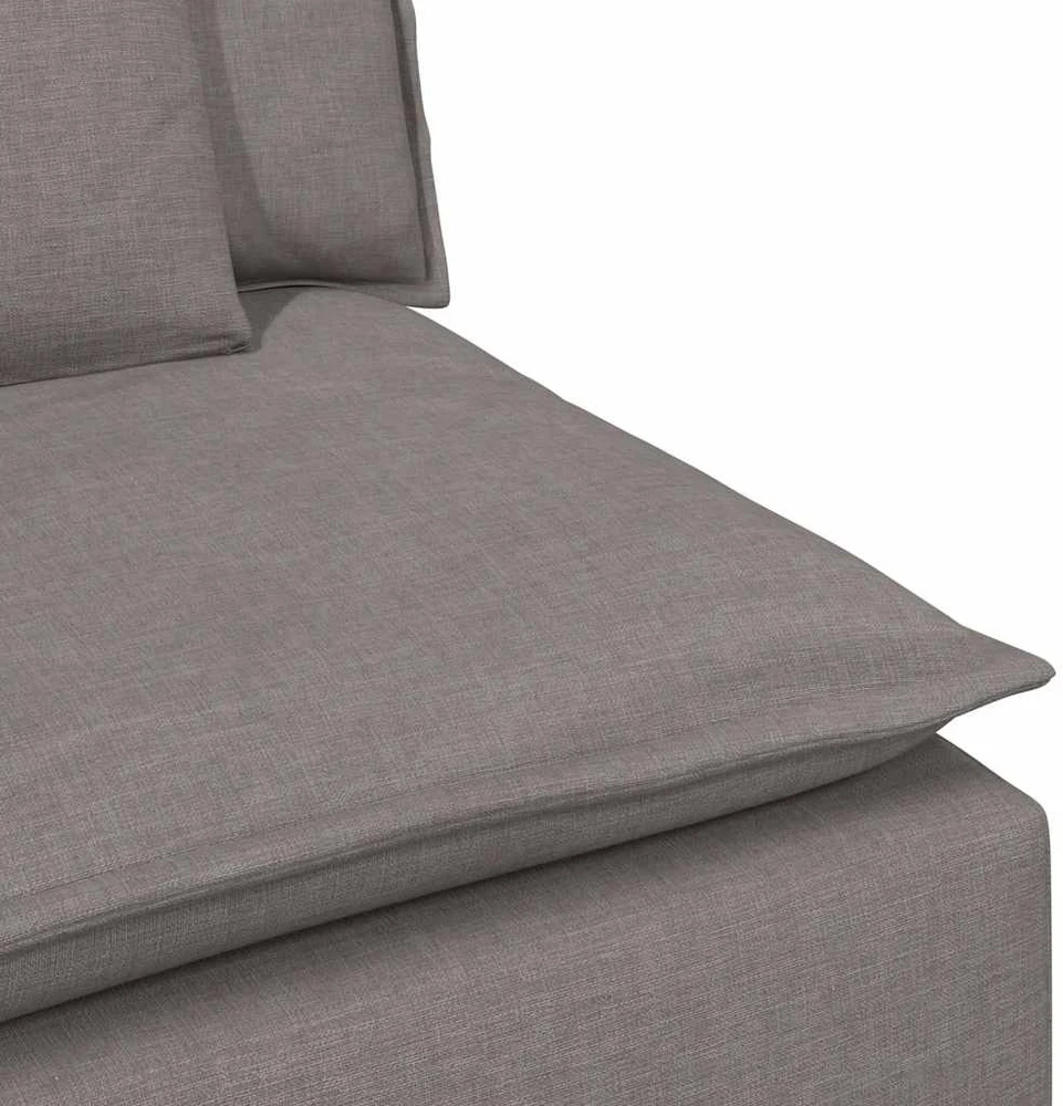 Modulinė sofa su pagalvėlėmis, pilkai ruda