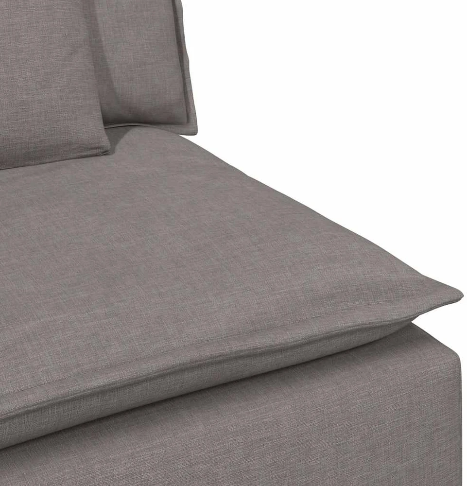 Modulinė sofa su pagalvėlėmis, pilkai ruda