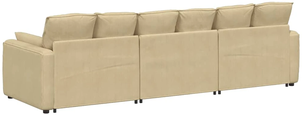 Modulinė sofa su pagalvėlėmis, pilkai žalia