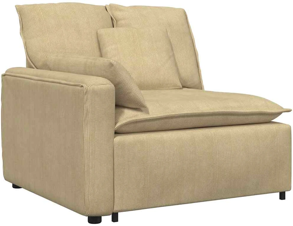 Modulinė sofa su pagalvėlėmis, pilkai žalia