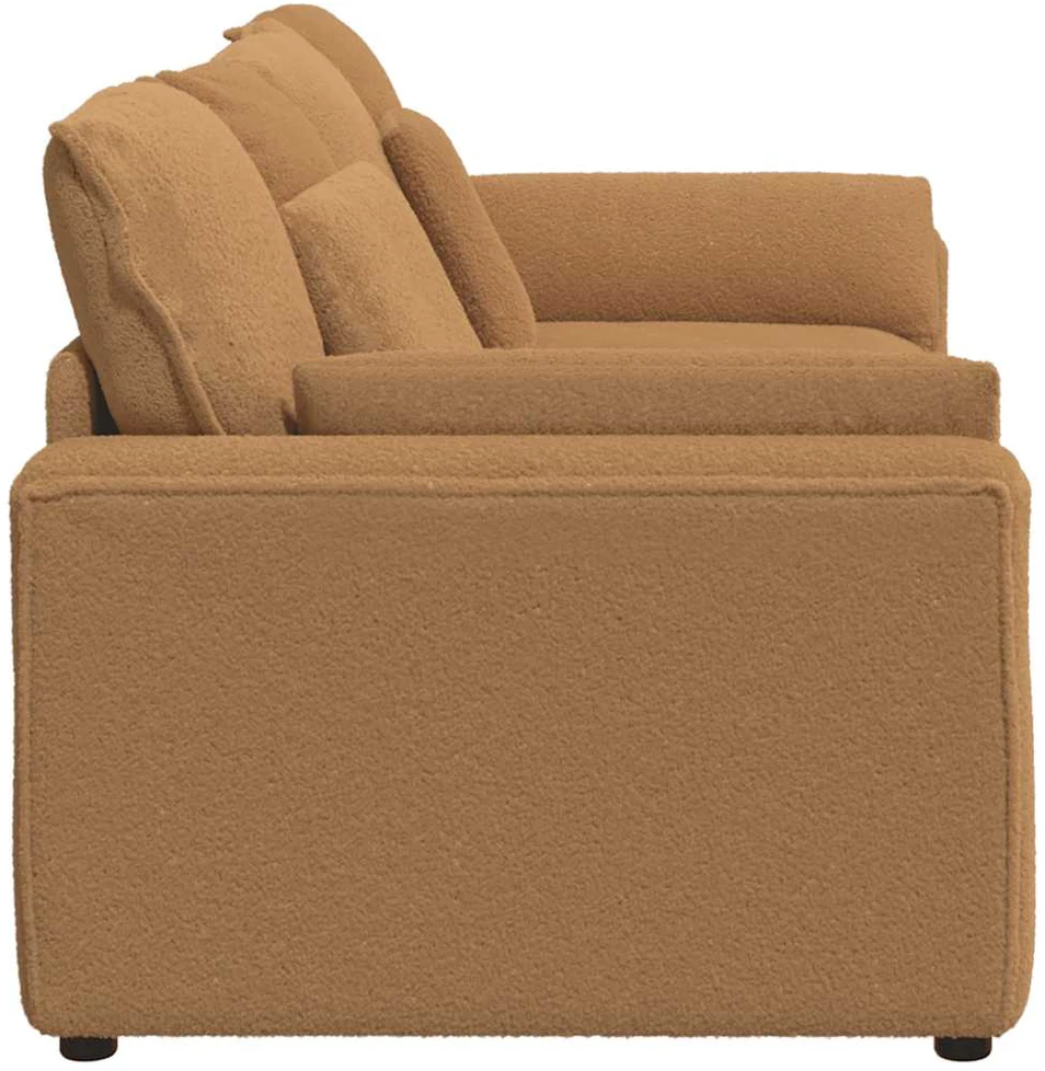 Modulinė sofa su pagalvėlėmis, smėlio spalvos