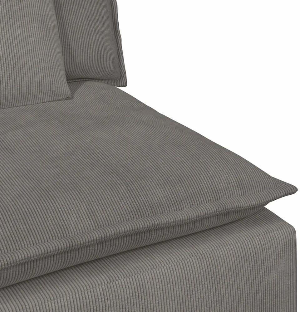 Modulinė sofa su pagalvėlėmis, šviesiai pilka