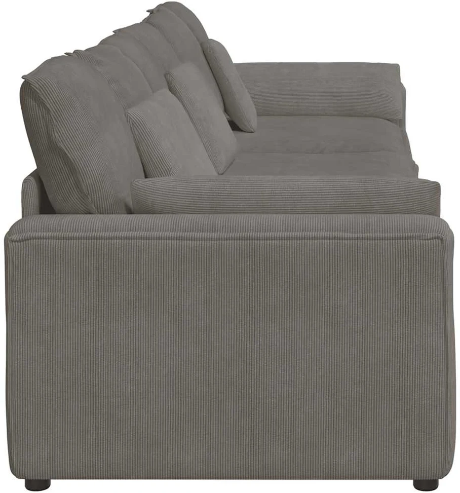 Modulinė sofa su pagalvėlėmis, šviesiai pilka