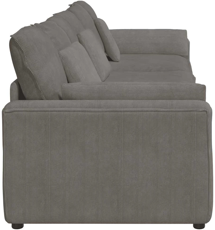 Modulinė sofa su pagalvėlėmis, šviesiai pilka