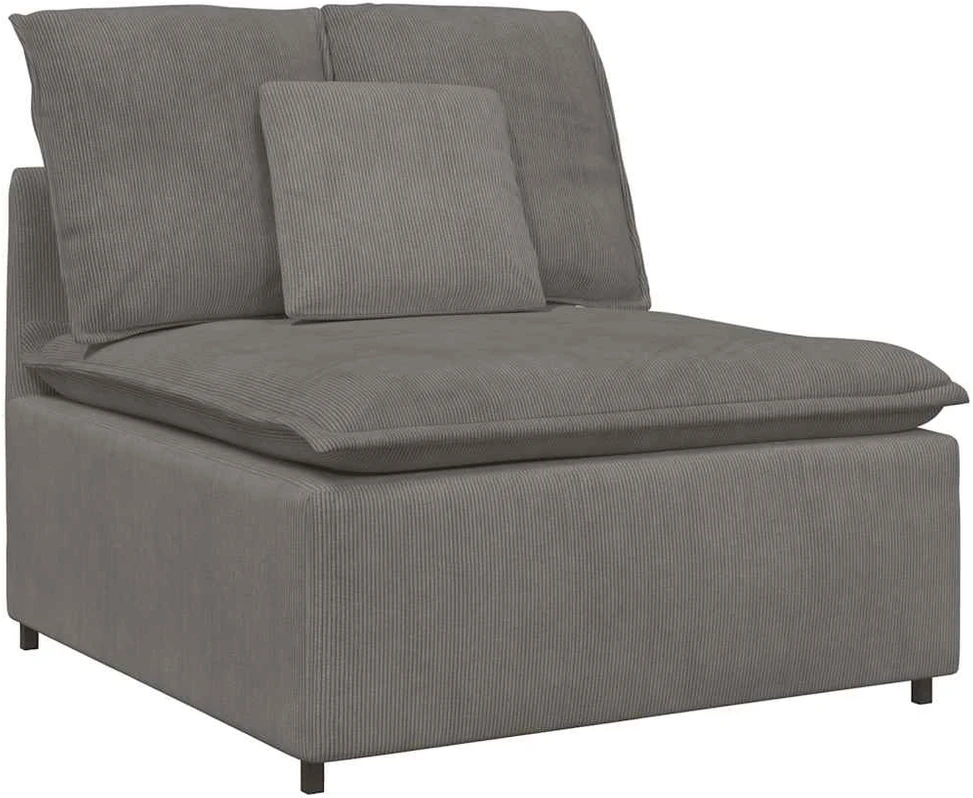 Modulinė sofa su pagalvėlėmis, šviesiai pilka