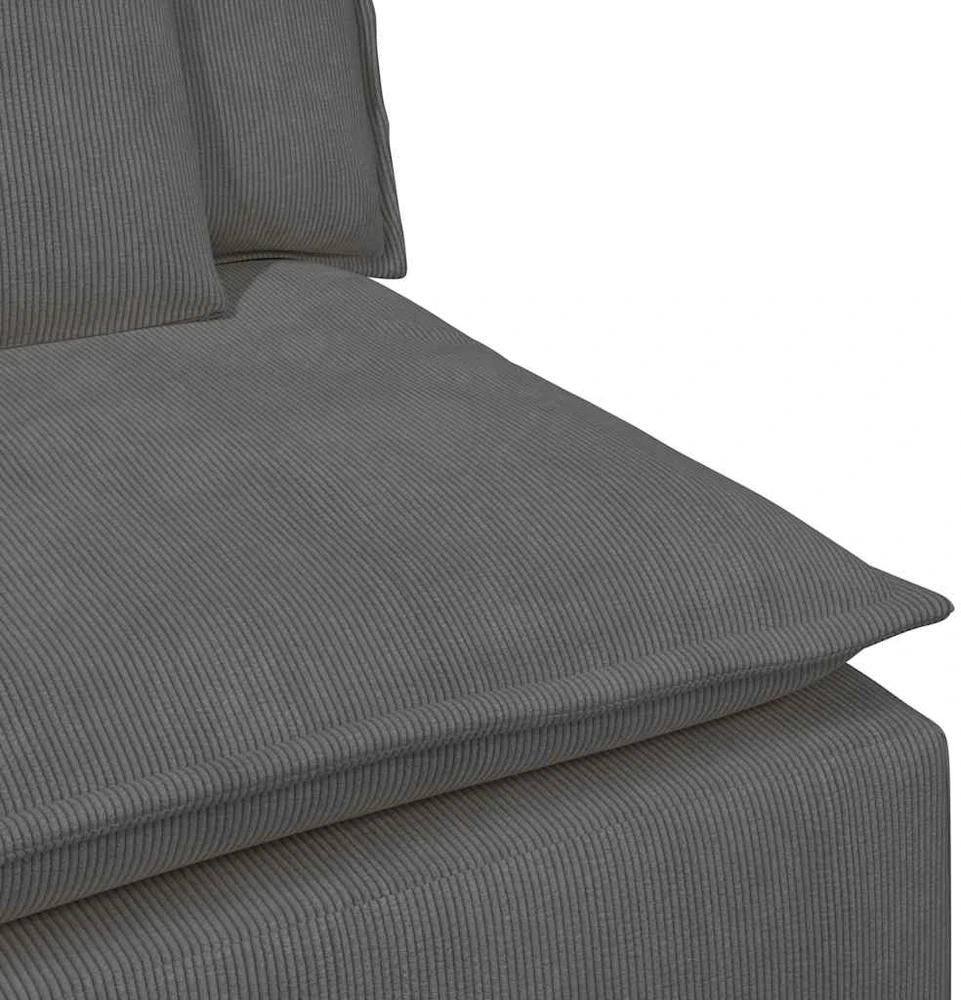Modulinė sofa su pagalvėlėmis, tamsiai pilka