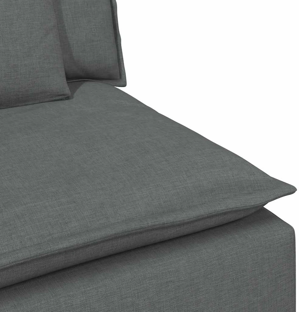 Modulinė sofa su pagalvėlėmis, tamsiai pilka