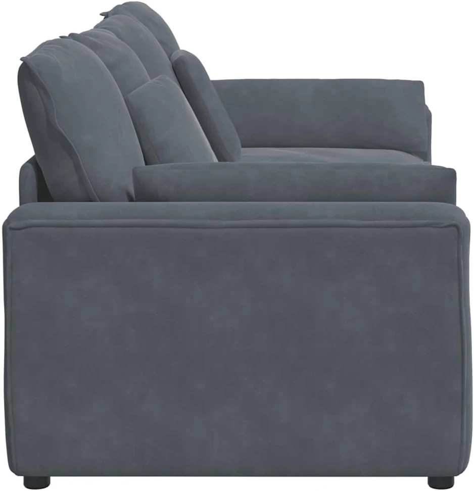 Modulinė sofa su pagalvėlėmis, tamsiai pilka