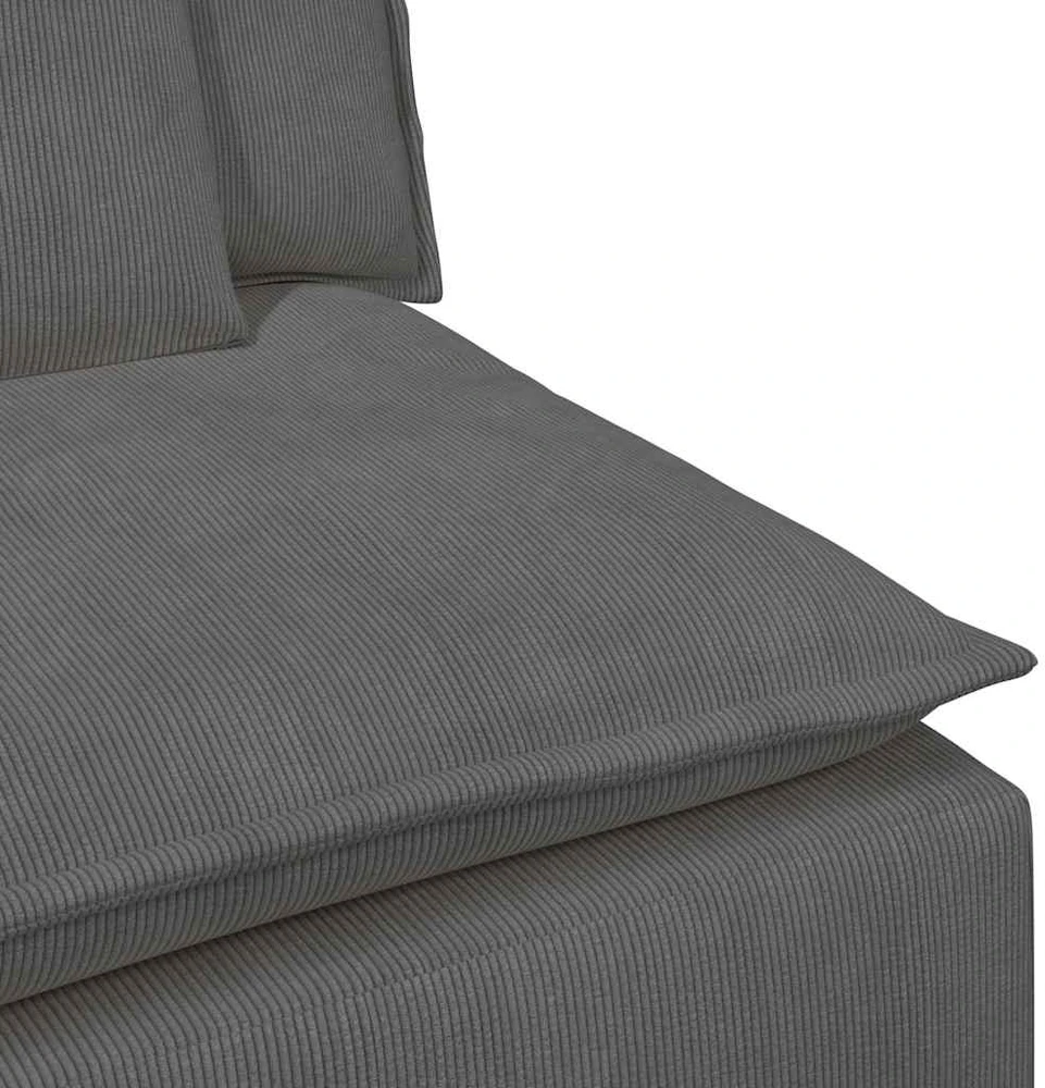 Modulinė sofa su pagalvėlėmis, tamsiai pilka