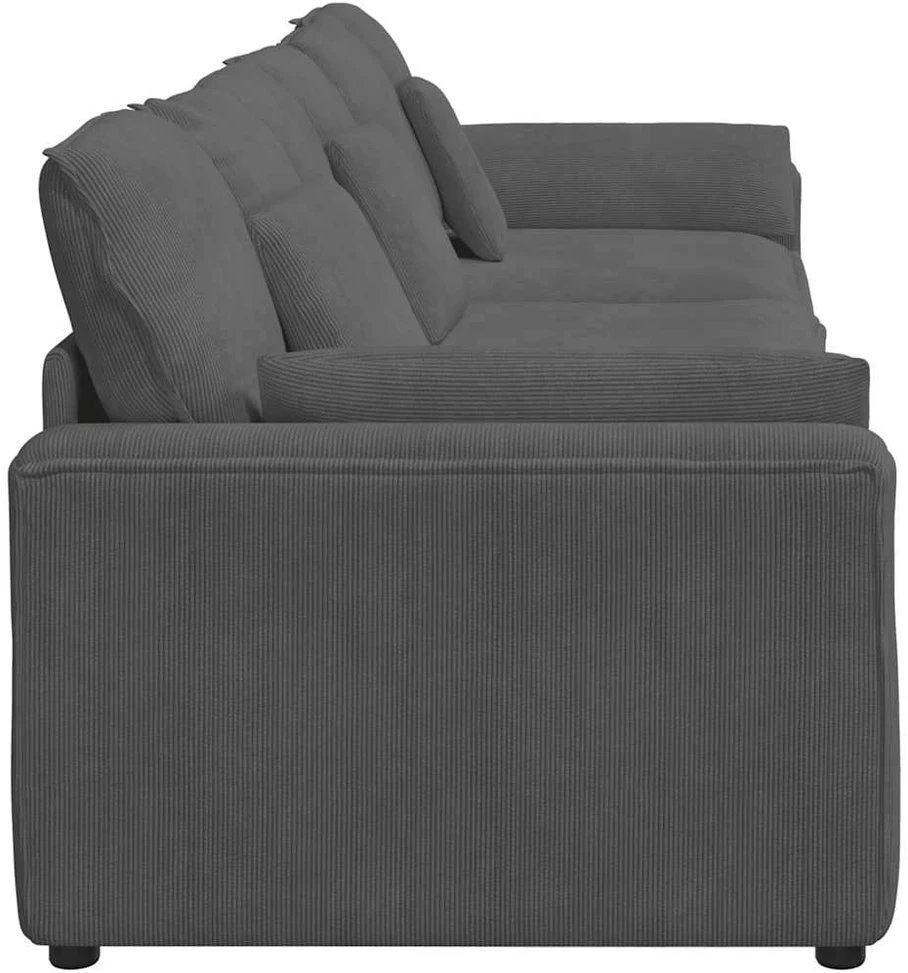 Modulinė sofa su pagalvėlėmis, tamsiai pilka
