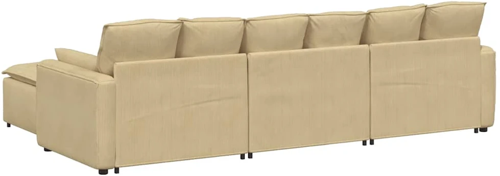 Modulinė sofa su pakoja ir pagalvėlėmis, pilkai žalia