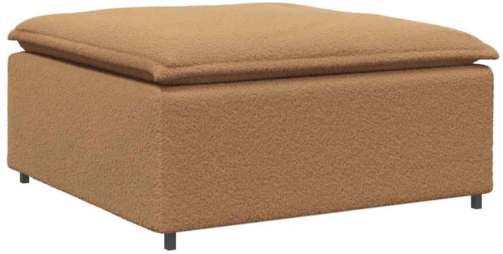 Modulinė sofa su pakoja ir pagalvėlėmis, smėlio spalvos