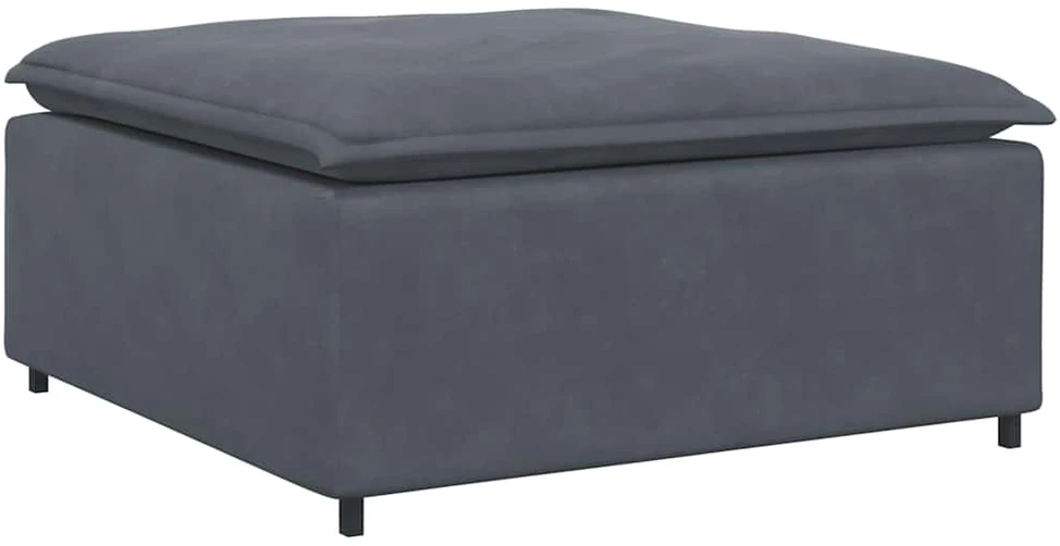 Modulinė sofa su pakoja ir pagalvėlėmis, tamsiai pilka