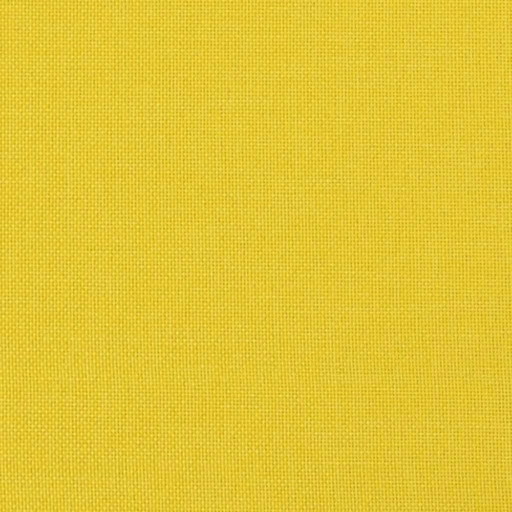 Modulinė sofa su porankiais ir pagalvėlėmis, šviesiai geltona, 100 cm