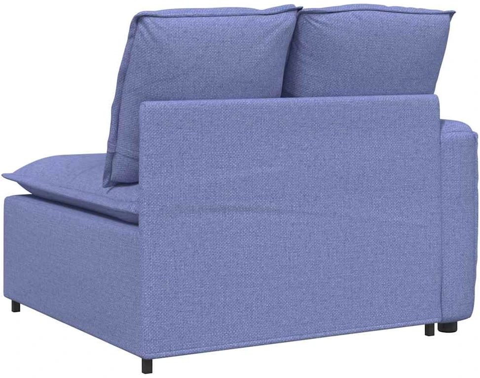 Modulinė sofa su porankiu, džinsinės mėlynos spalvos, 100 cm