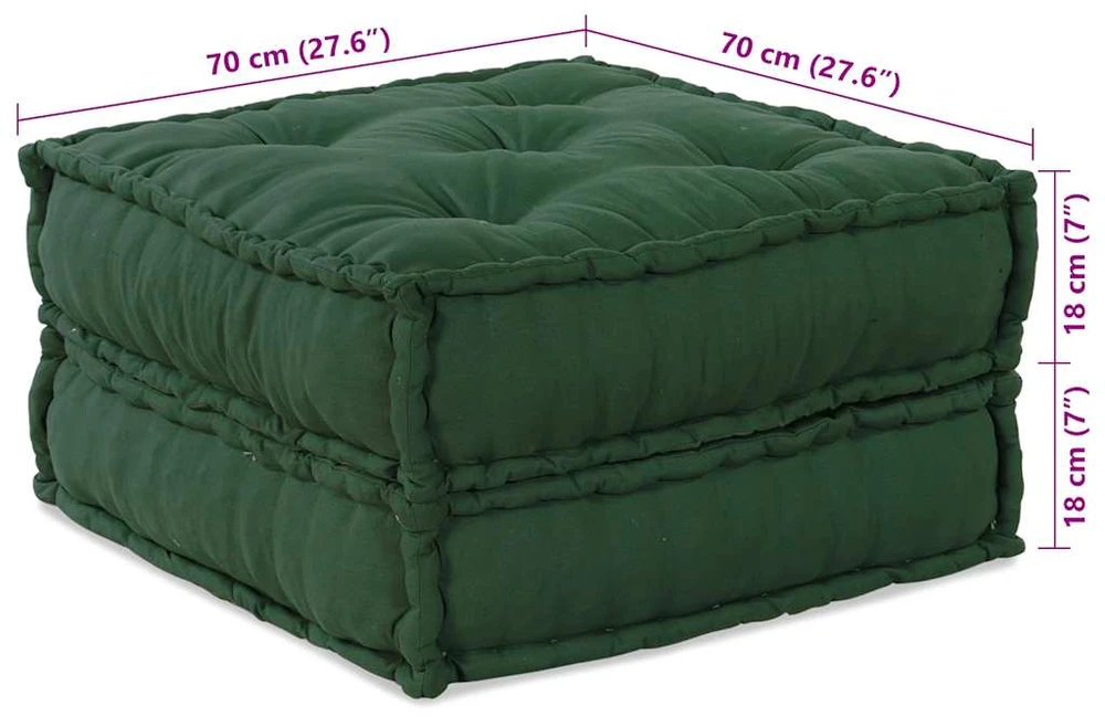 Modulinė sofa, žalia, 70x70x36, audinys
