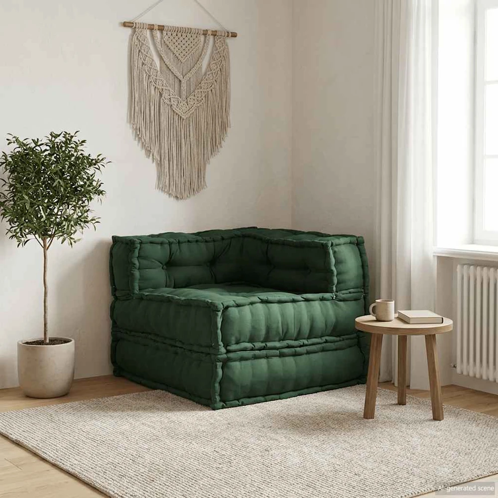 Modulinė sofa, žalia, 70x70x54 cm, audinys