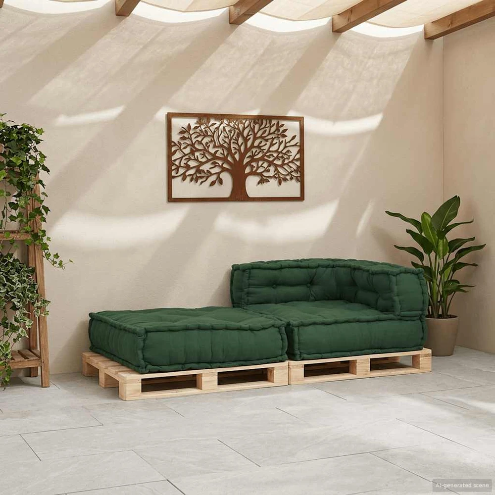 Modulinė sofa, žalia, 70x70x54 cm, audinys