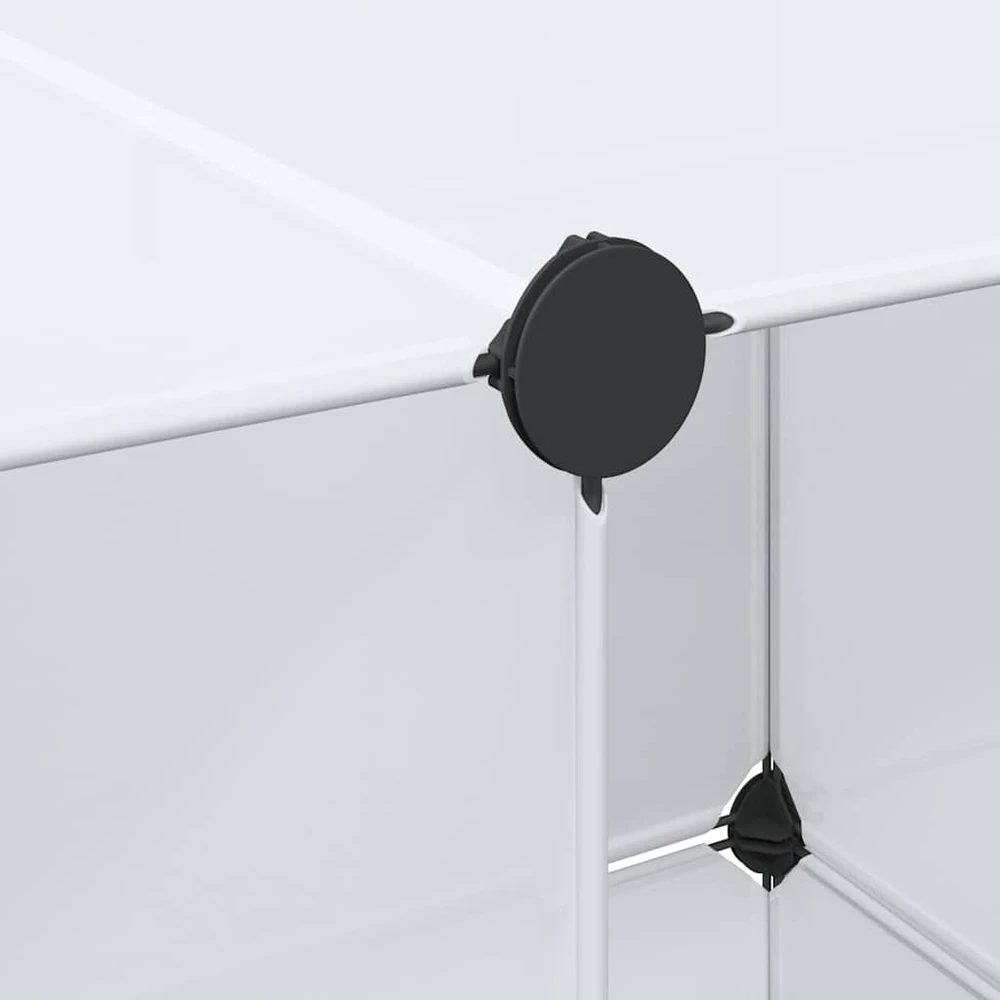 Modulinė spinta, 9 skyrių, balta, 37x115x150 cm