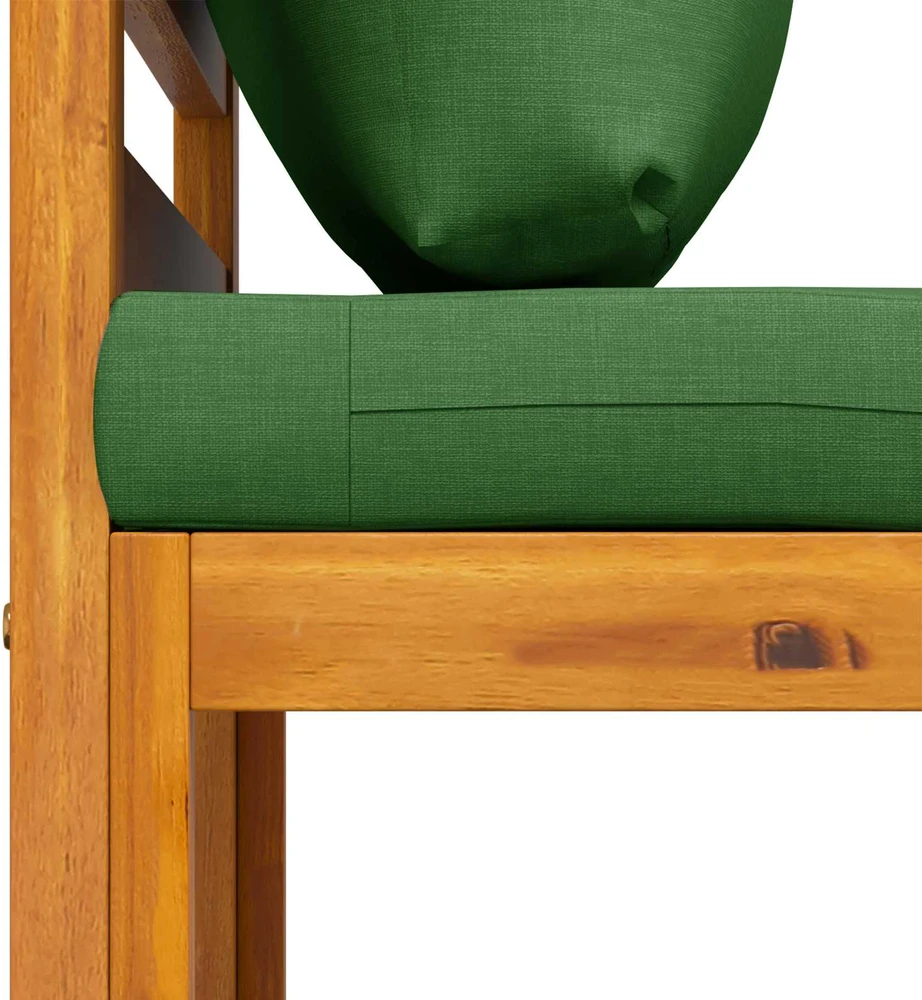Modulinė vidurinė sofa su pagalvėlėmis Kietos akacijos mediena