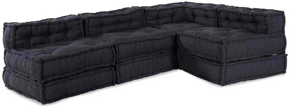 Modulinė sofa Audinys Antracito 210 x 140 x 56 cm