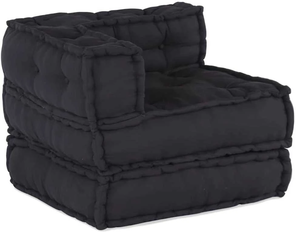 Modulinė sofa 2 vnt. Audinys Antracito 140 x 70 x 56 cm