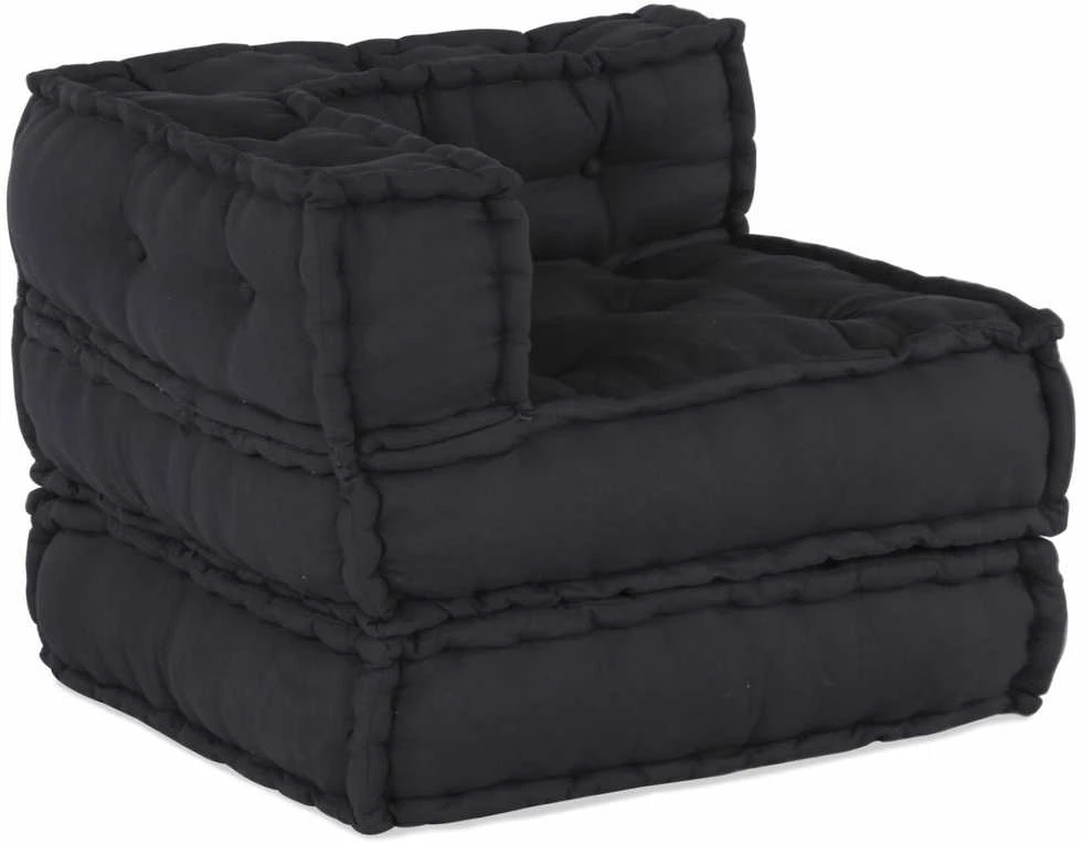 Modulinė sofa 2 vnt. Audinys Antracito 140 x 70 x 56 cm