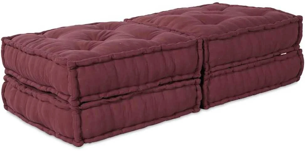 Modulinė sofa 2 vnt. Audinys Raudonmedis 140 x 70 x 36 cm