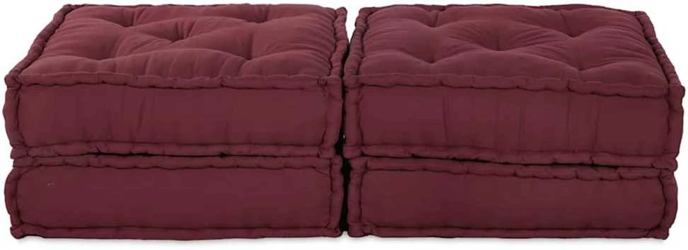 Modulinė sofa 2 vnt. Audinys Raudonmedis 140 x 70 x 36 cm