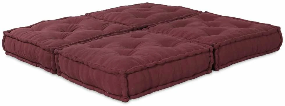 Modulinė sofa 2 vnt. Audinys Raudonmedis 140 x 70 x 36 cm
