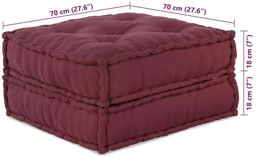 Modulinė sofa 2 vnt. Audinys Raudonmedis 140 x 70 x 36 cm