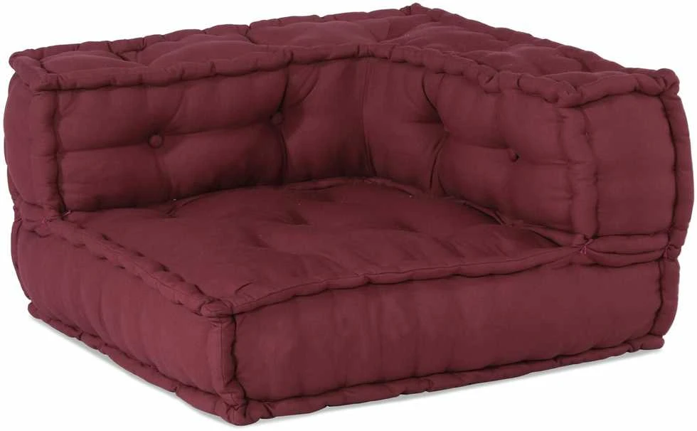 Modulinė sofa 2 vnt. Audinys Raudonmedis 140 x 70 x 56 cm