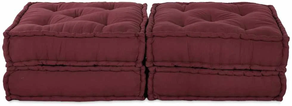 Modulinė sofa 2 vnt. Audinys Raudonmedis 140 x 70 x 36 cm