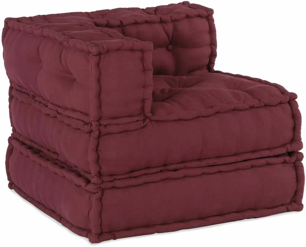 Modulinė sofa 2 vnt. Audinys Raudonmedis 140 x 70 x 56 cm