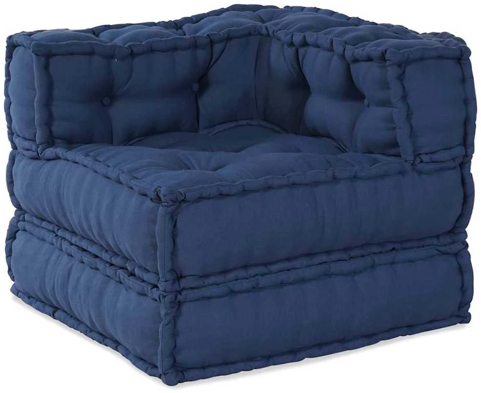 Modulinė sofa 2 vnt. Audinys Indigo 140 x 70 x 56 cm