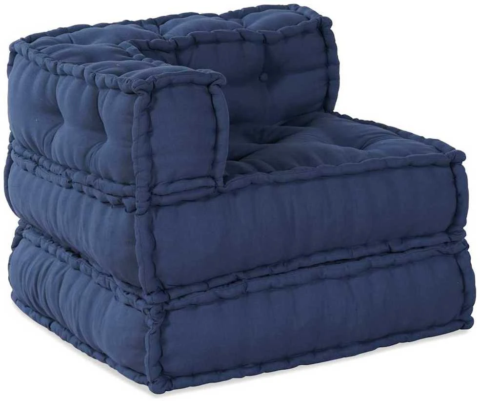 Modulinė sofa 2 vnt. Audinys Indigo 140 x 70 x 56 cm